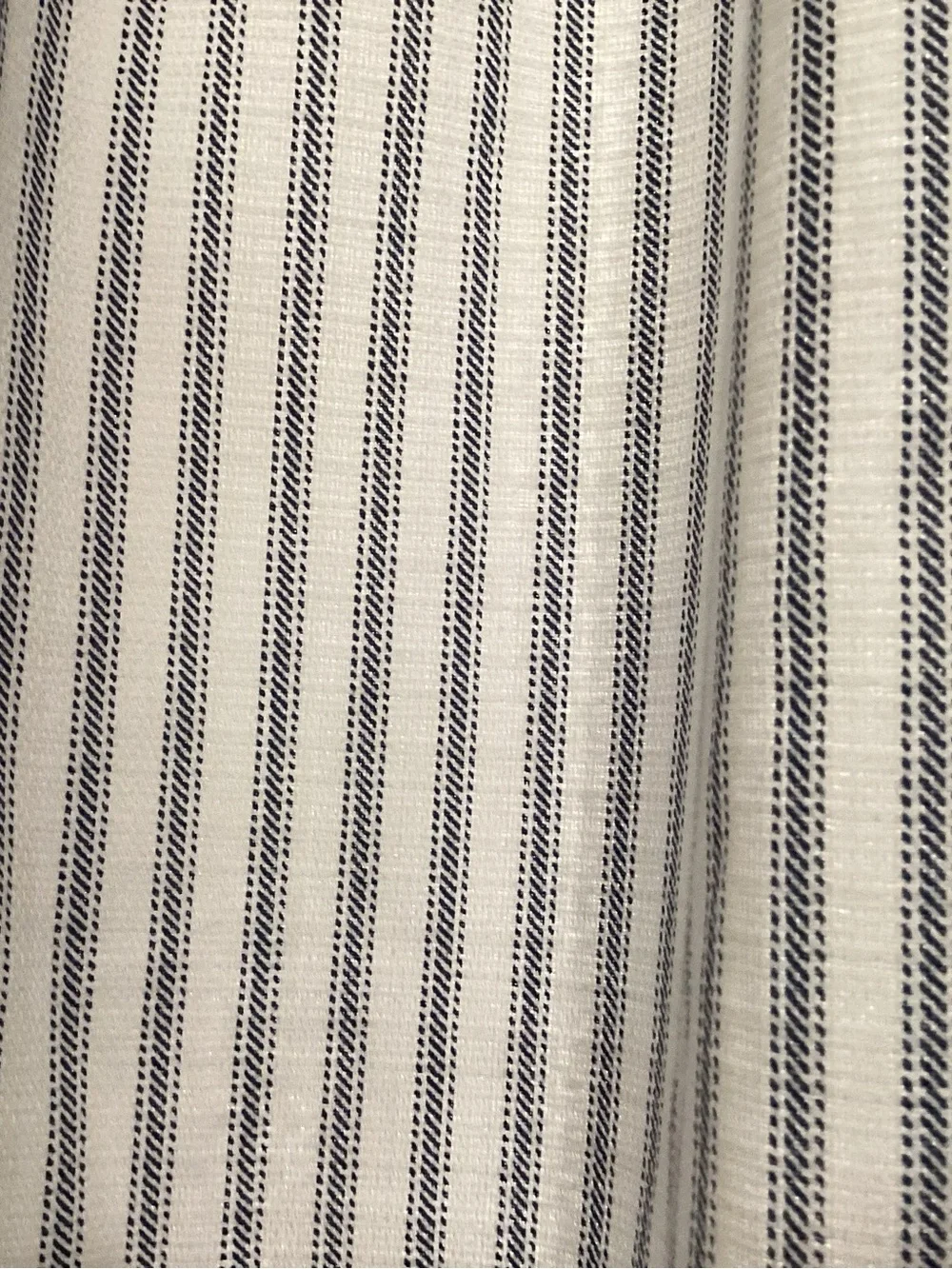 Martha Stewart Black  and White Pinstripe Curtains